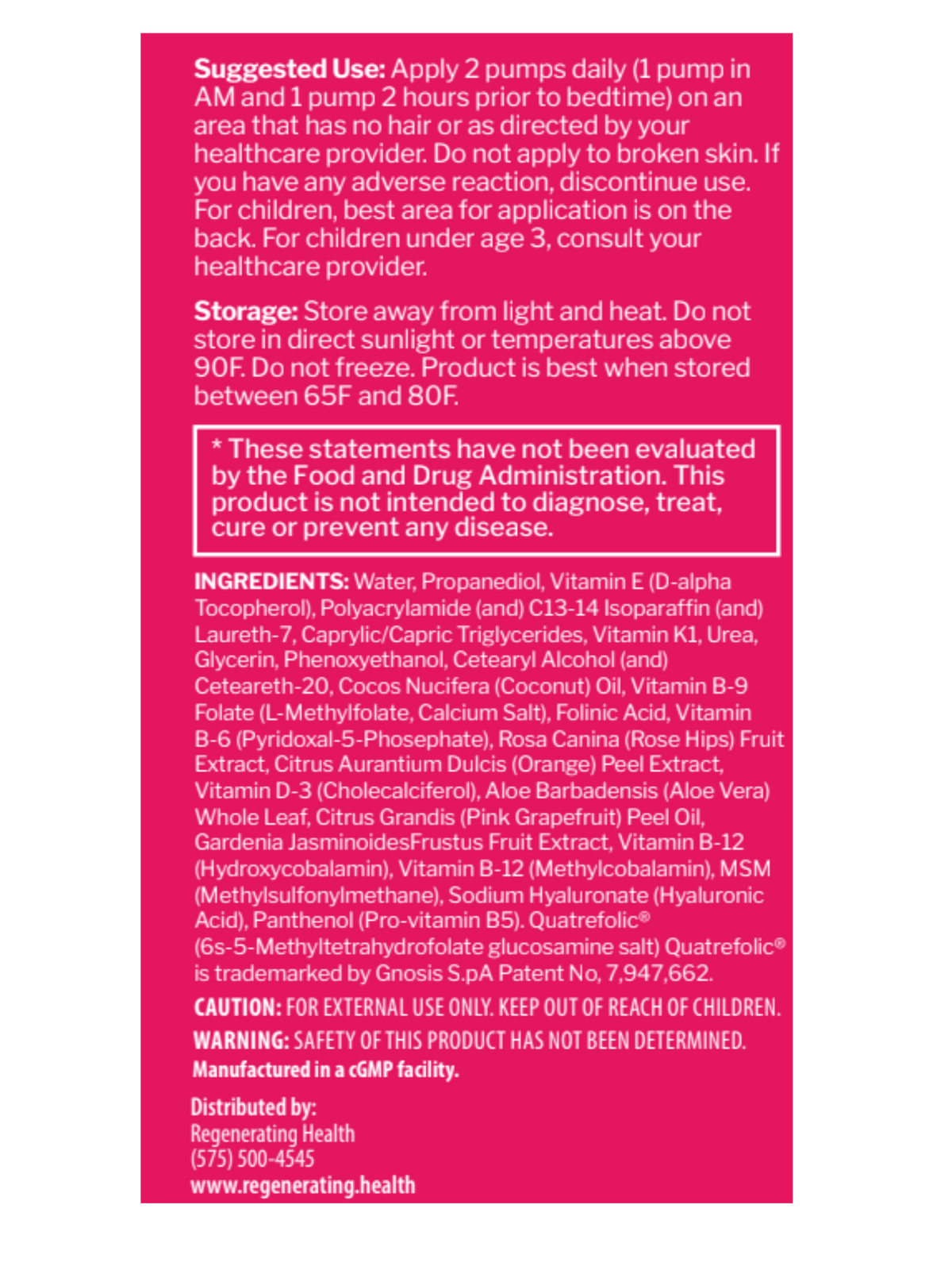 Methyl Restore Cream